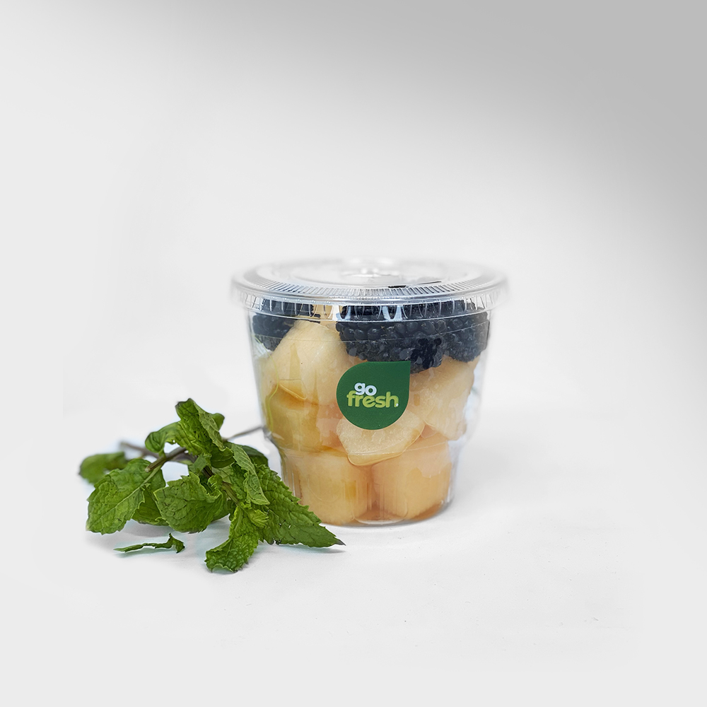 Sweet Melon And Blackberry "Go Fresh" - بطيخ والتوت الأسود  سناك 