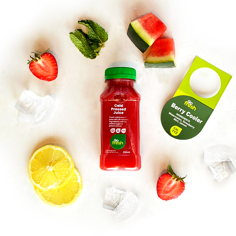 Berry Cooler (250 ml) "Go Fresh" - عصير التوت العش (250 مل) 