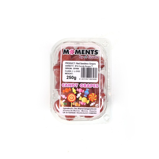 [1307] Grapes "Candy Snaps" Red 250 gm